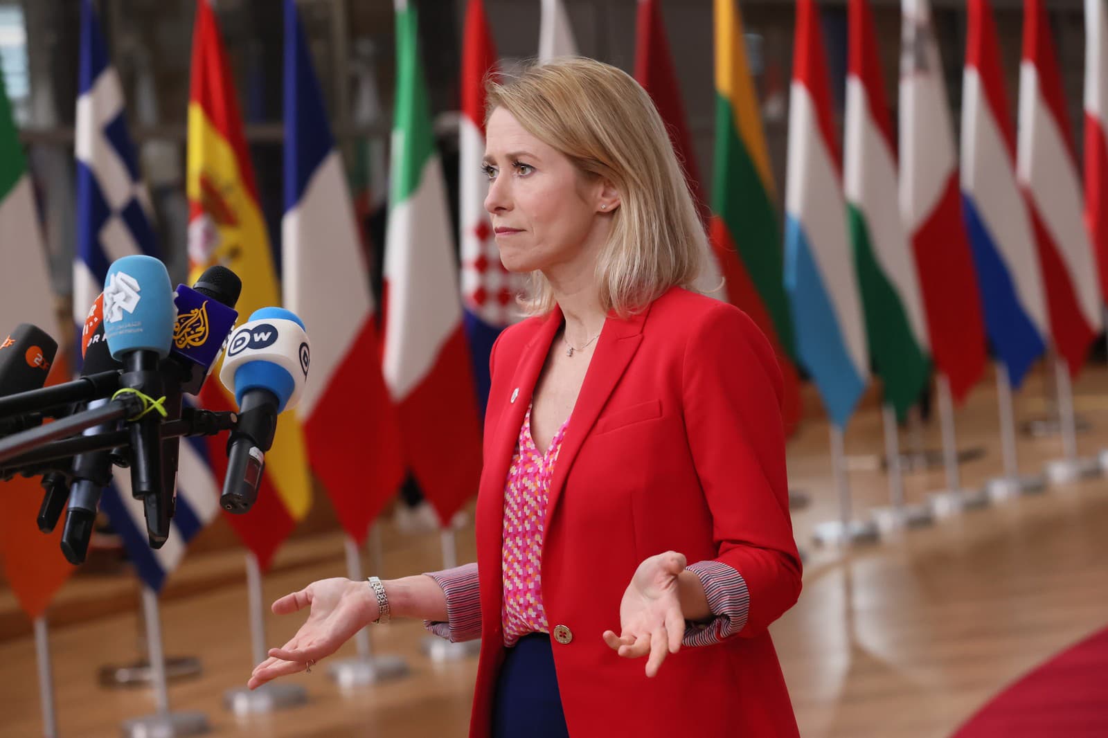 Šéfka európskej diplomacie Kaja Kallasová.