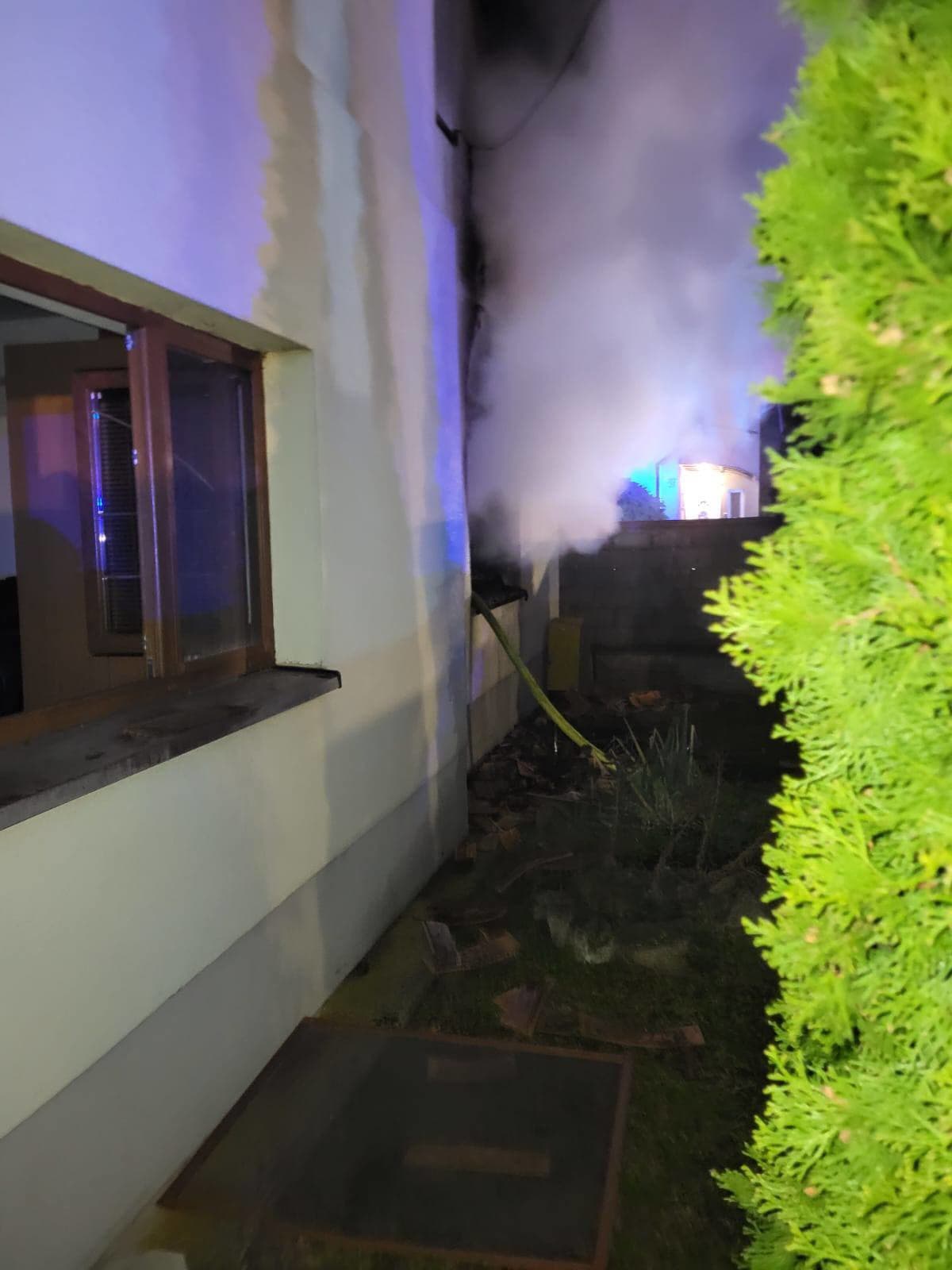 Požiar rodinného domu v