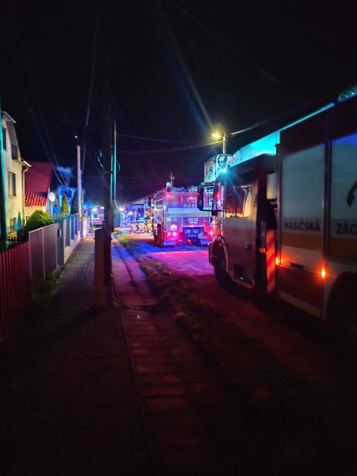 Požiar rodinného domu v