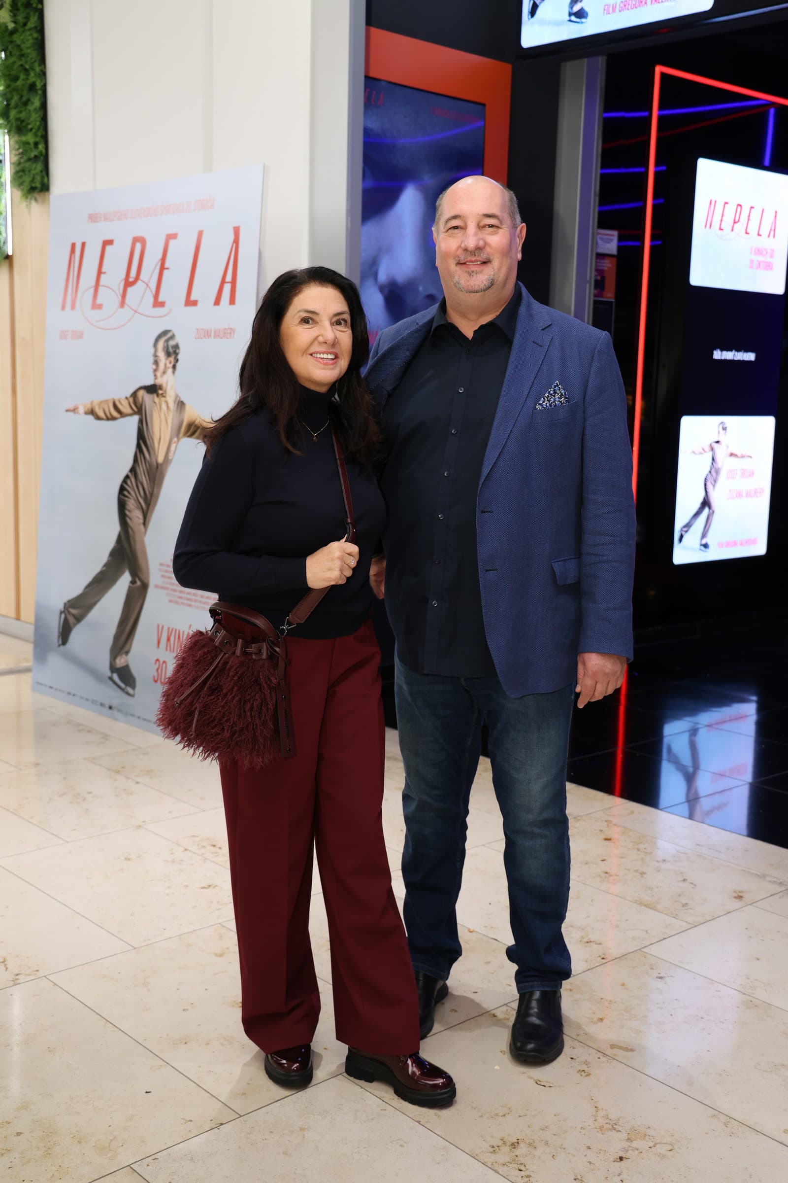Premiéra filmu Nepela. Na snímke manželia Malachovskí