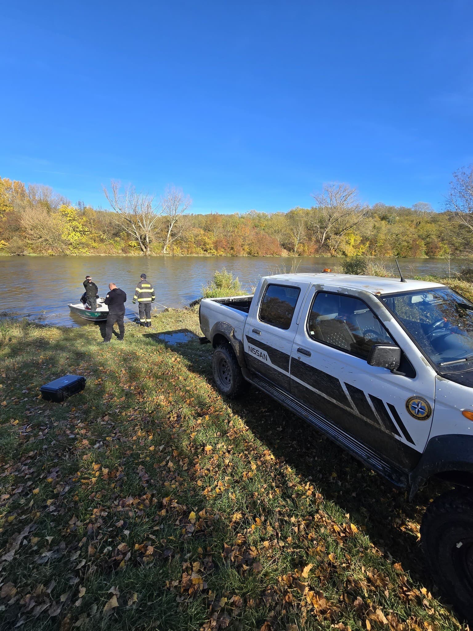 Záber z poslednej pátracej akcie po Jaroslavovi P. z okresu Hlohovec
