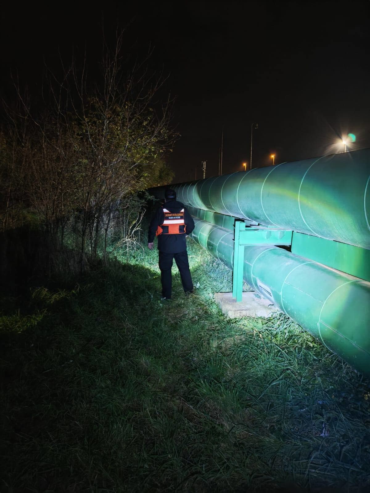 Záber z pátracích akcíí po Jaroslavovi P. z okresu Hlohovec