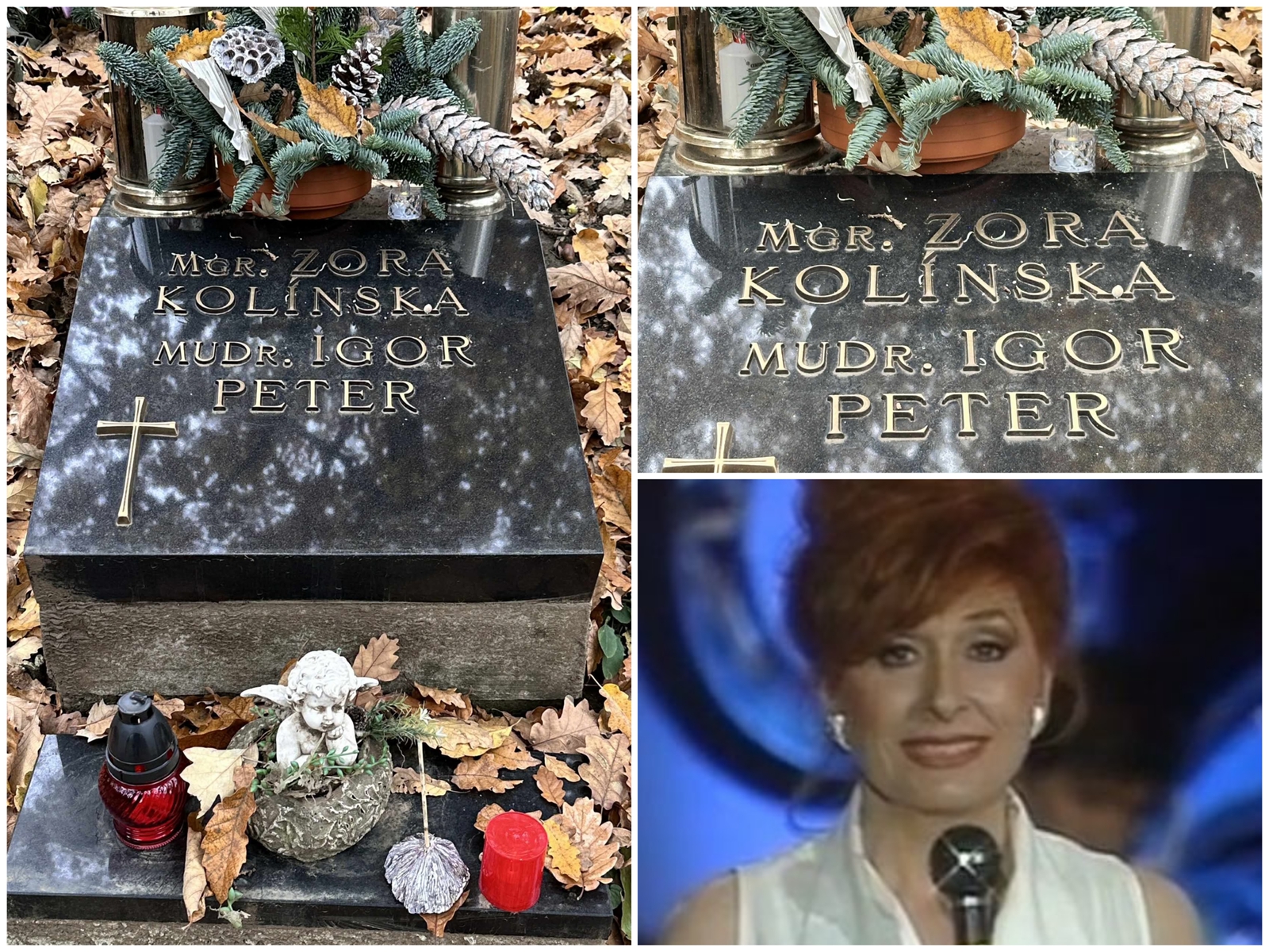 speváčka a herečka Zora Kolínska (1941 - 2002)