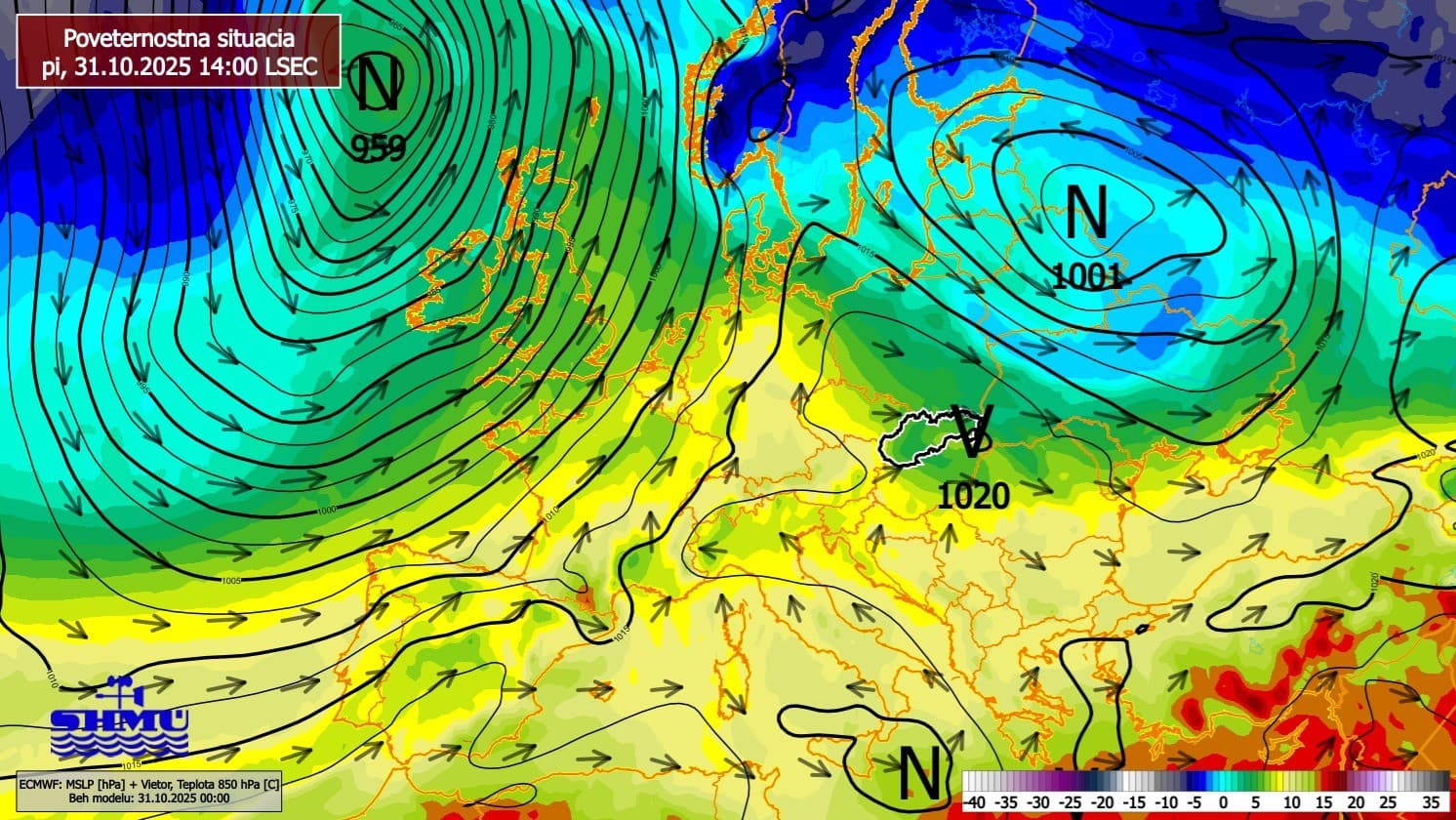 Na horách sa očakáva