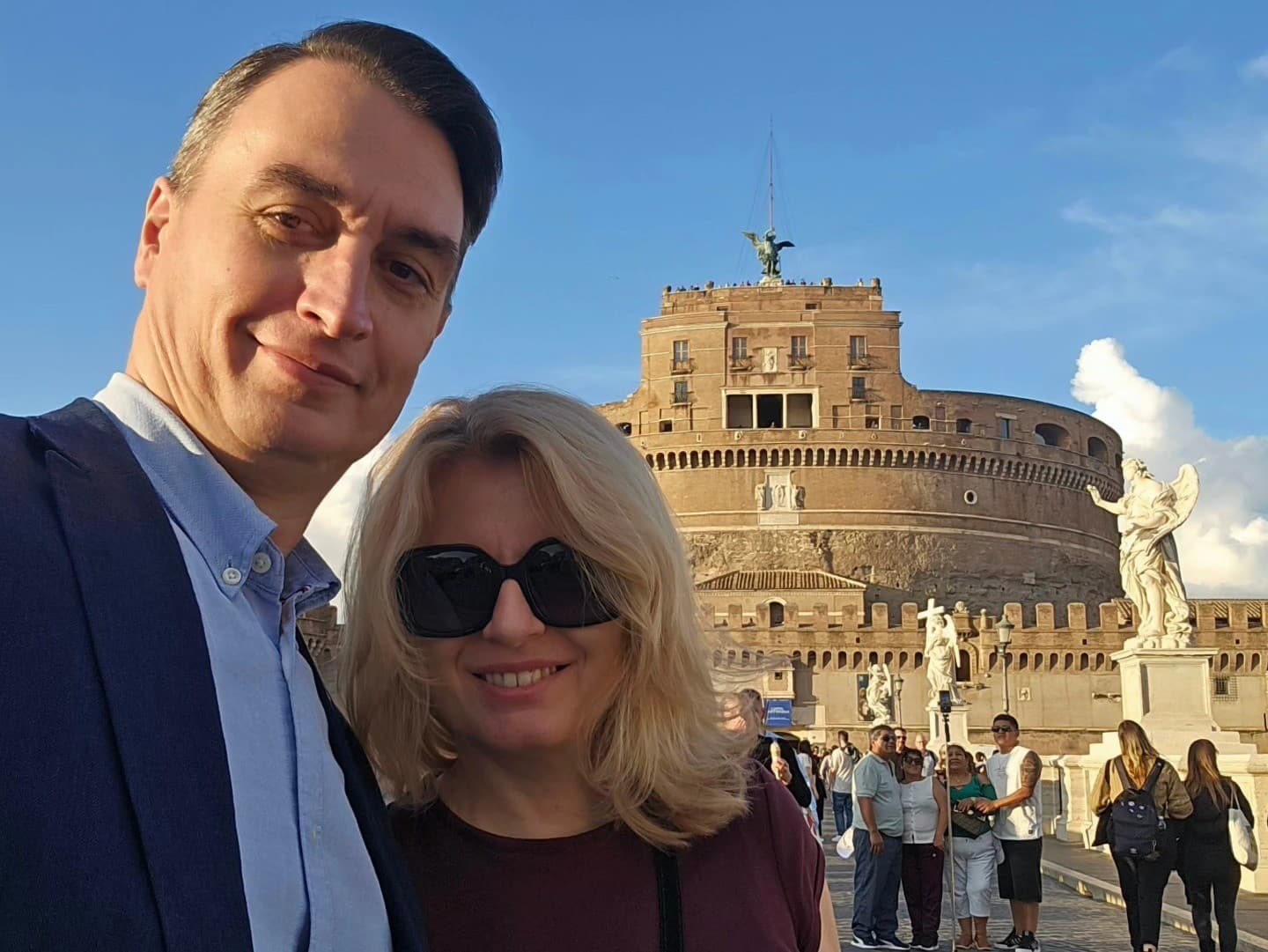 Juraj Rizman a Zuzana Čaputová v Ríme