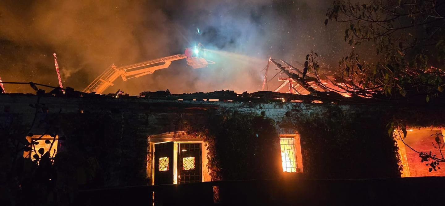 Požiar tesárskej dielne v