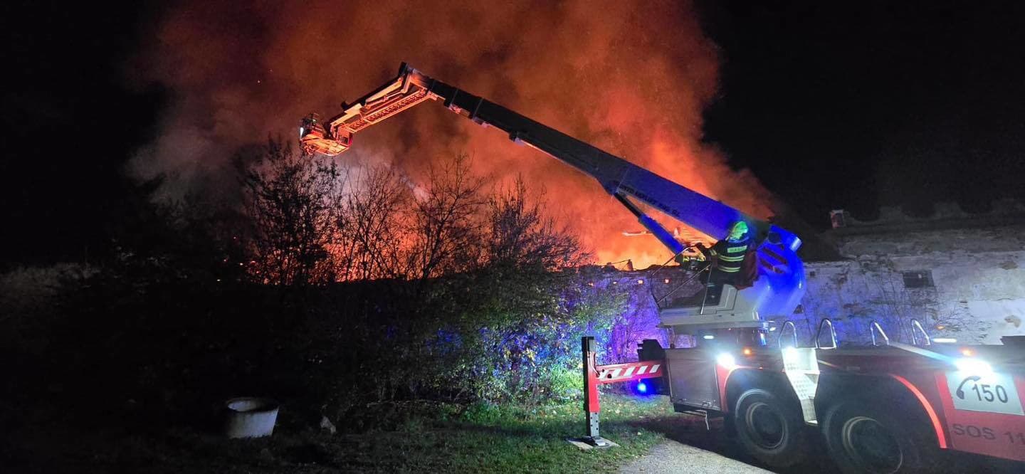 Požiar tesárskej dielne v