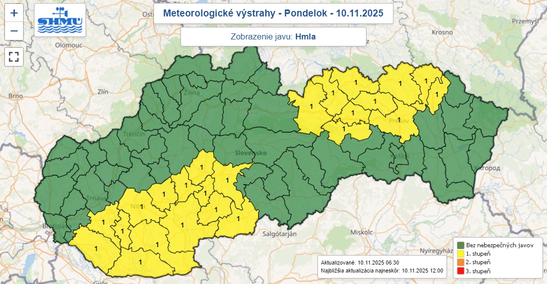 V niektorých okresoch Slovenska