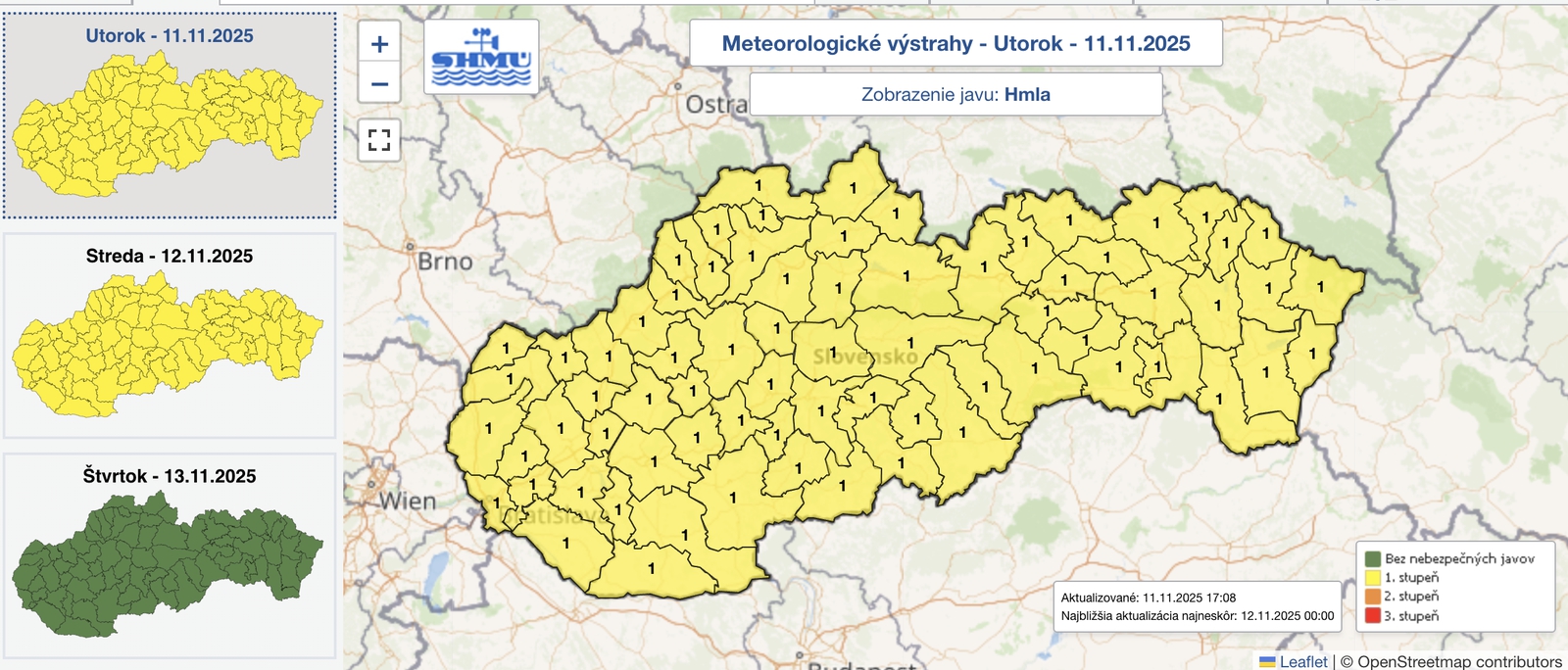 Meteorológovia vydali výstrahy: Na