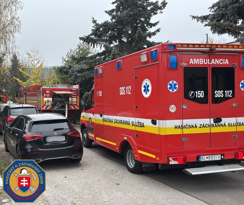 Požiar chatky v Ružinove.