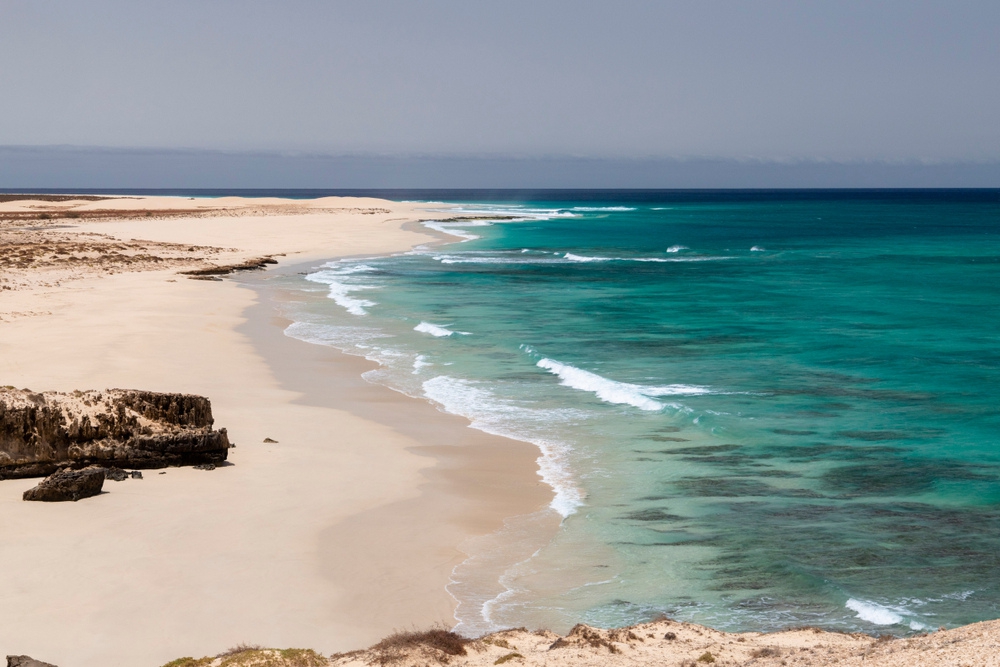 Santa Monica na ostrove Boa Vista je najkrajšia pláž Kapverd