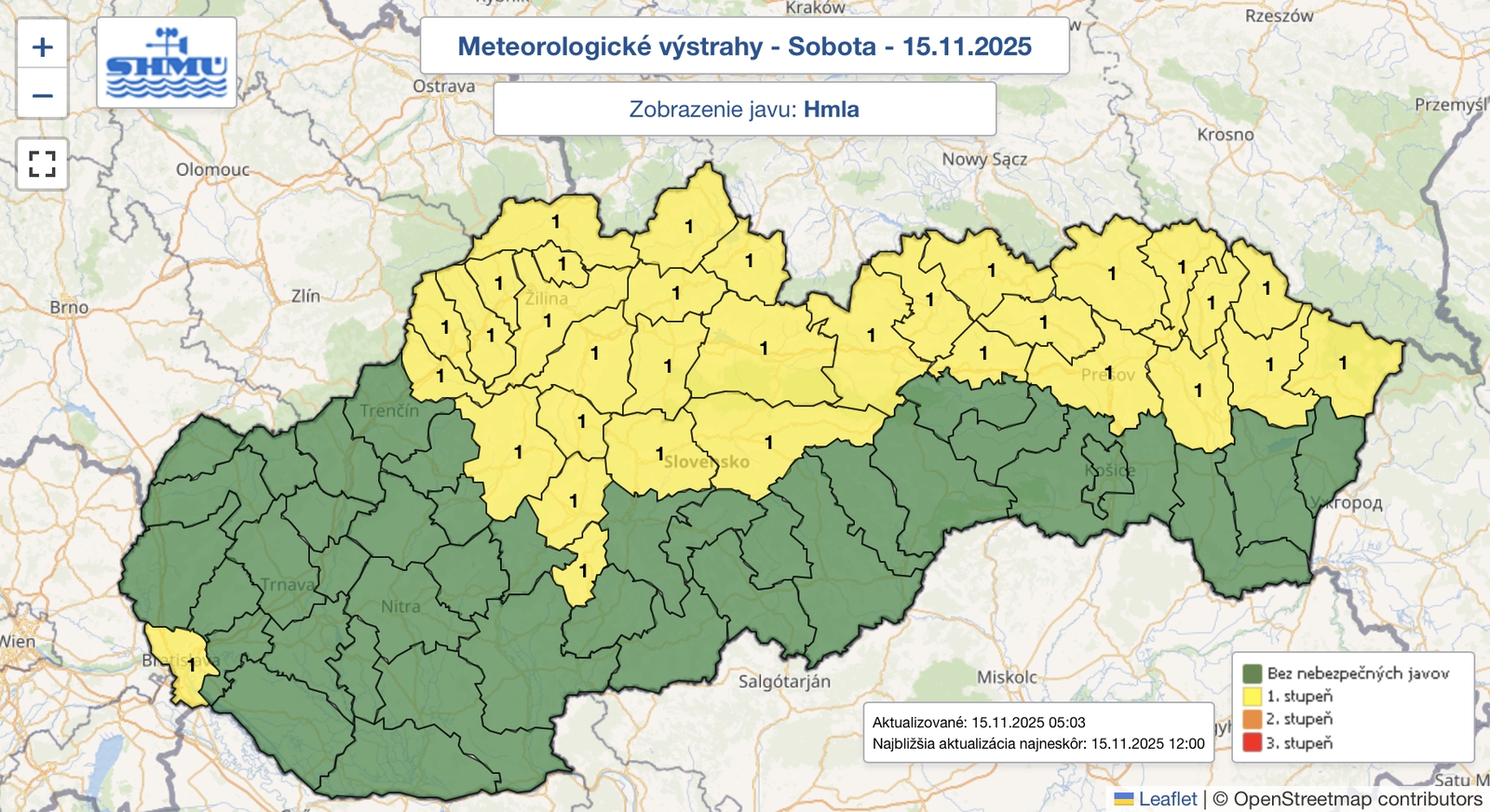 Meteorológovia vaujú: S hmlou