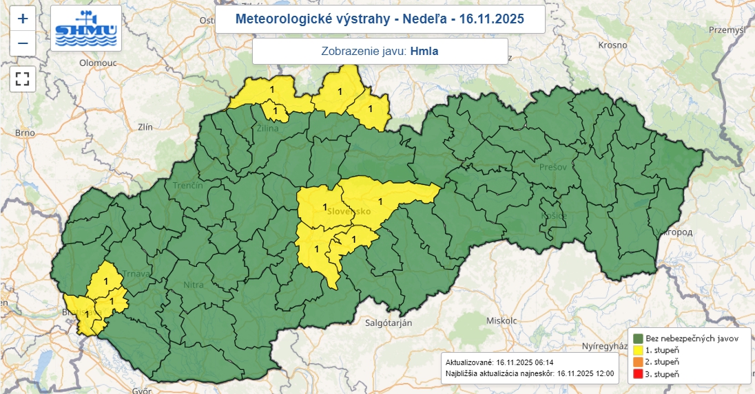 Na viacerých miestach Slovenska