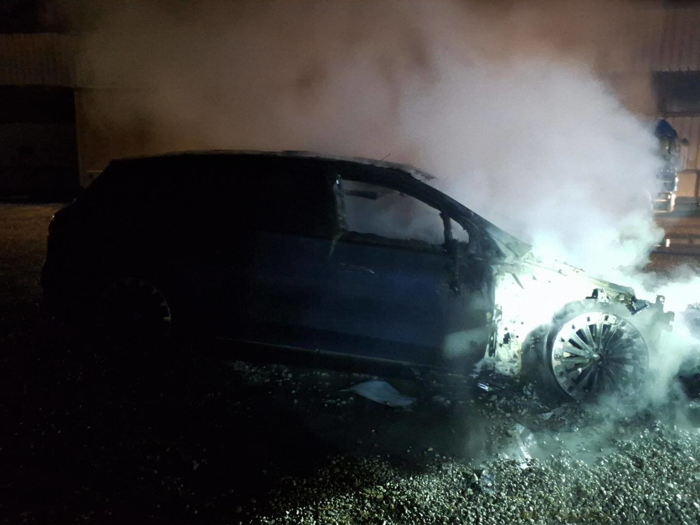 Požiar motorového vozidla v Ružomberku.