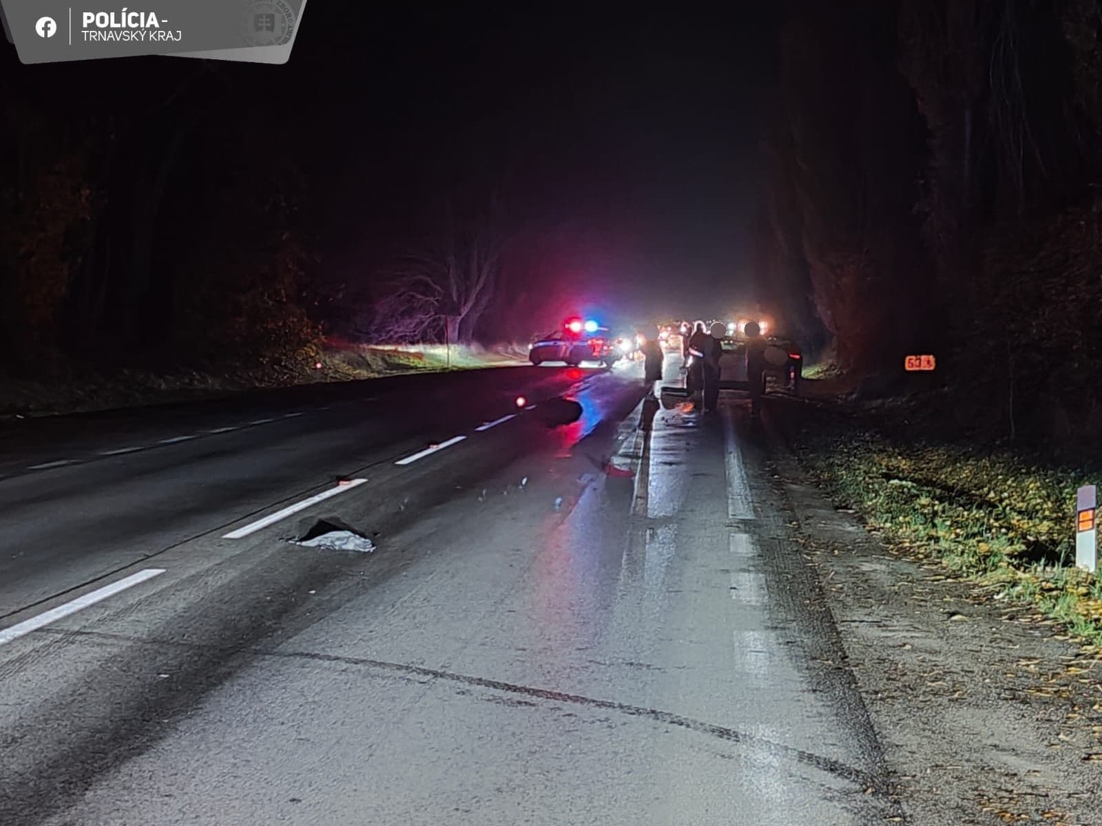 Tragická nehoda medzi Trnavou a Bučanmi, zomrela chodkyňa.