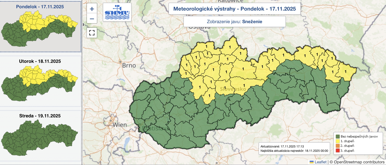 Meteorológovia varujú pred poľadovicou: