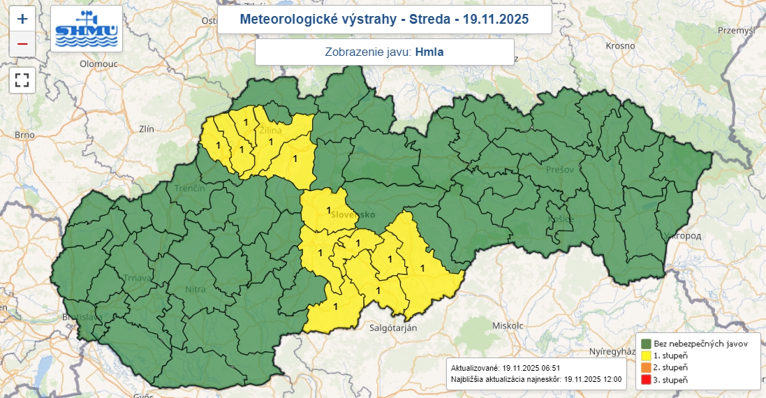 V niektorých okresoch Slovenska