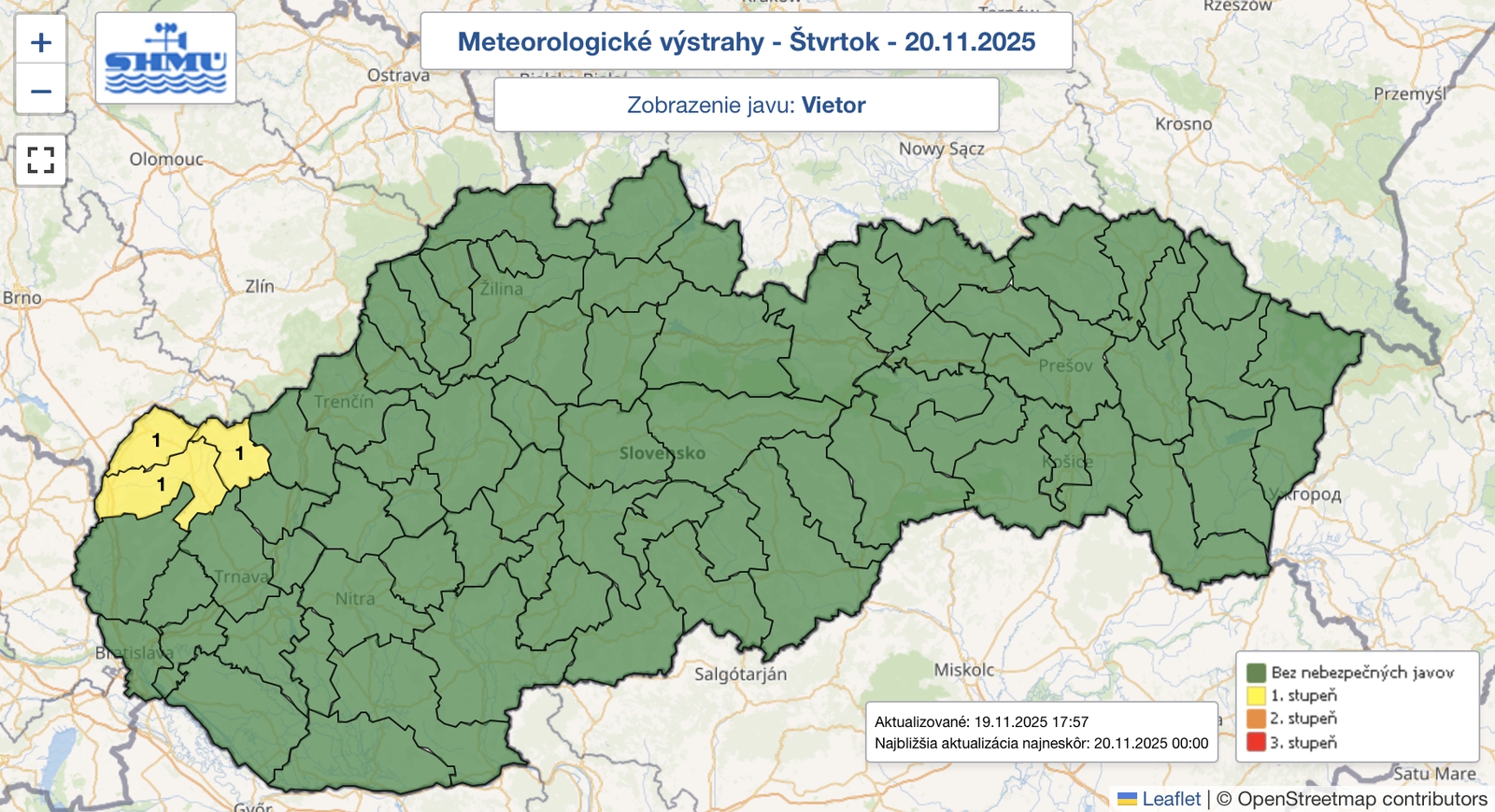 Vo štvrtok sa poriadne