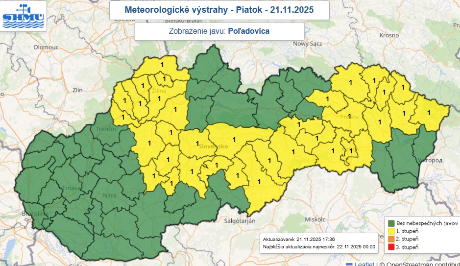 Meteorológovia varujú! Silné sneženie,