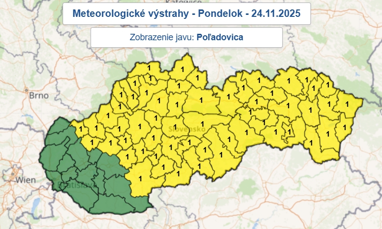Poľadovica na cestách a