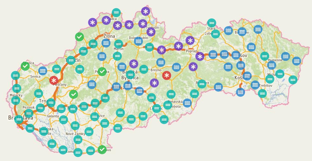 Poľadovica na cestách a