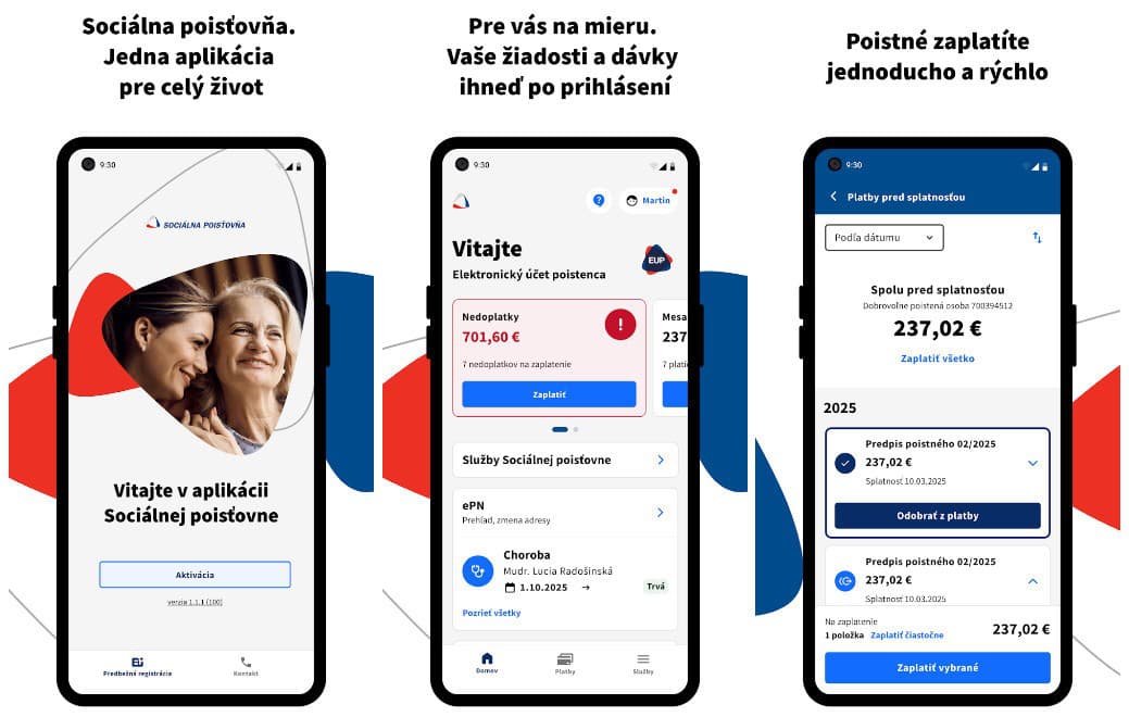 Sociálna poisťovňa kráča s