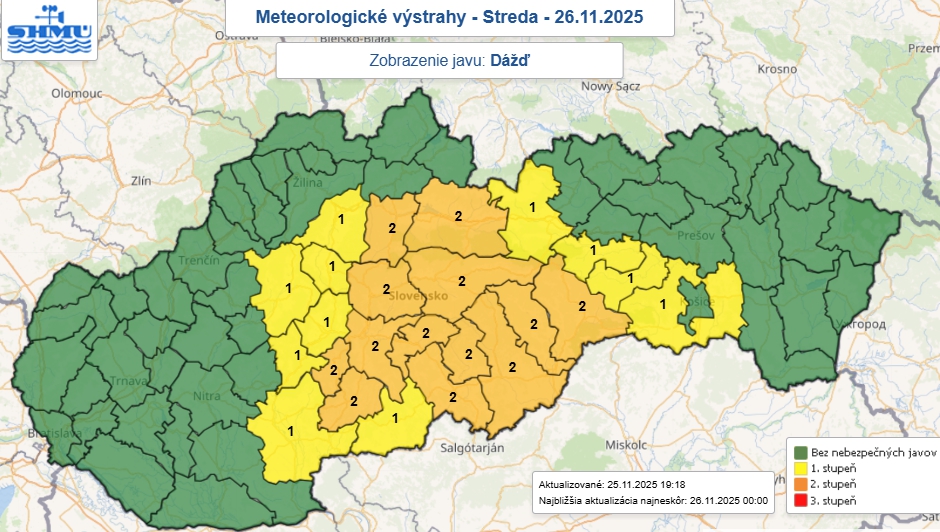 Meteorológovia varujú pred silným