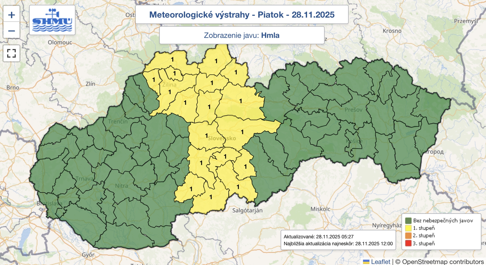 Vodiči, spozornite! Ráno treba