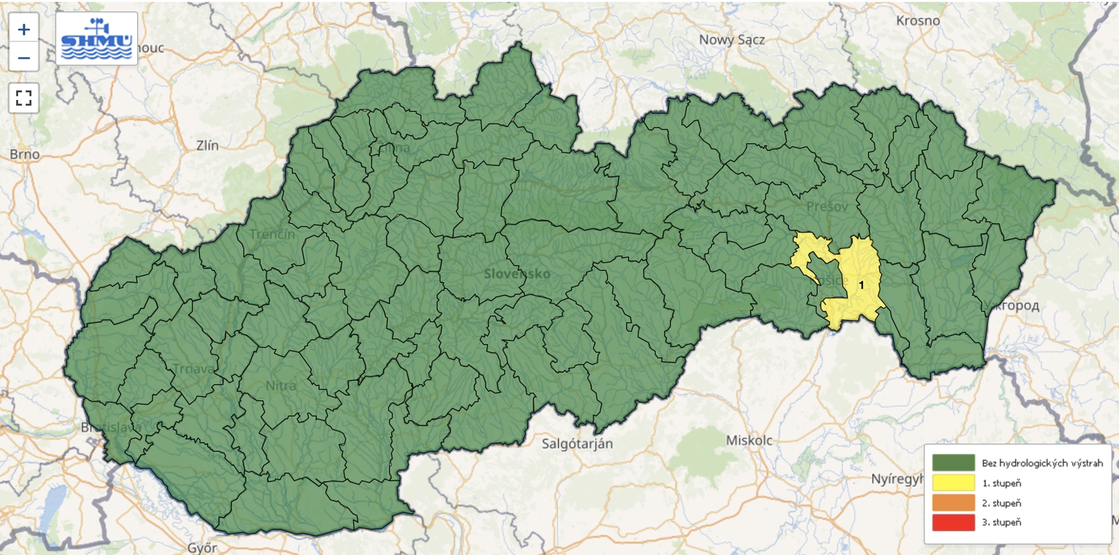 Meteorológovia vydávajú výstrahu prvého