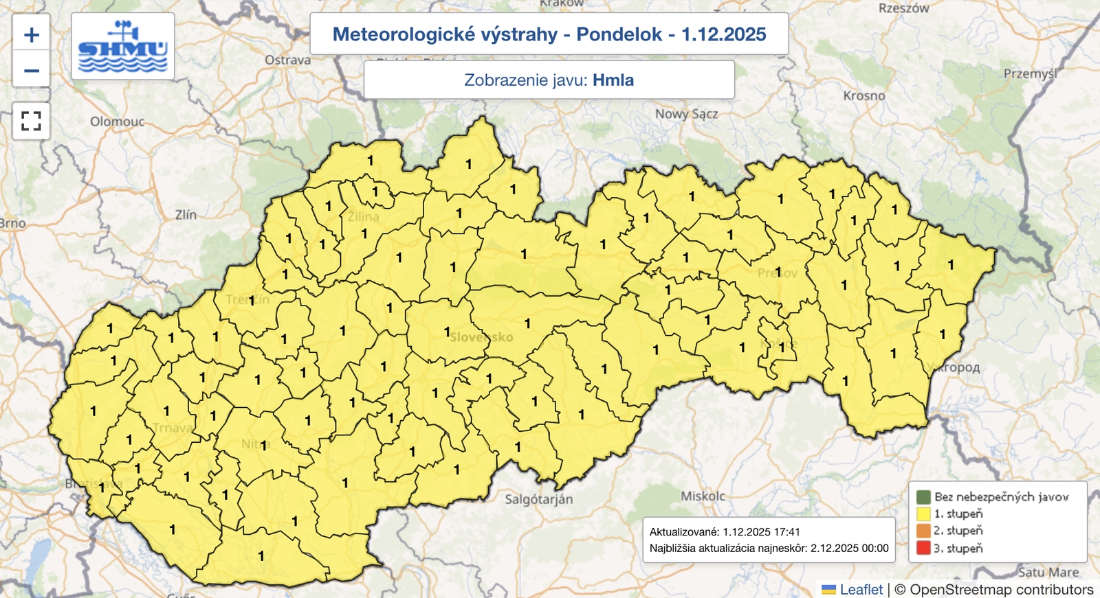 Meteorológovia upozorňujú na hmlu