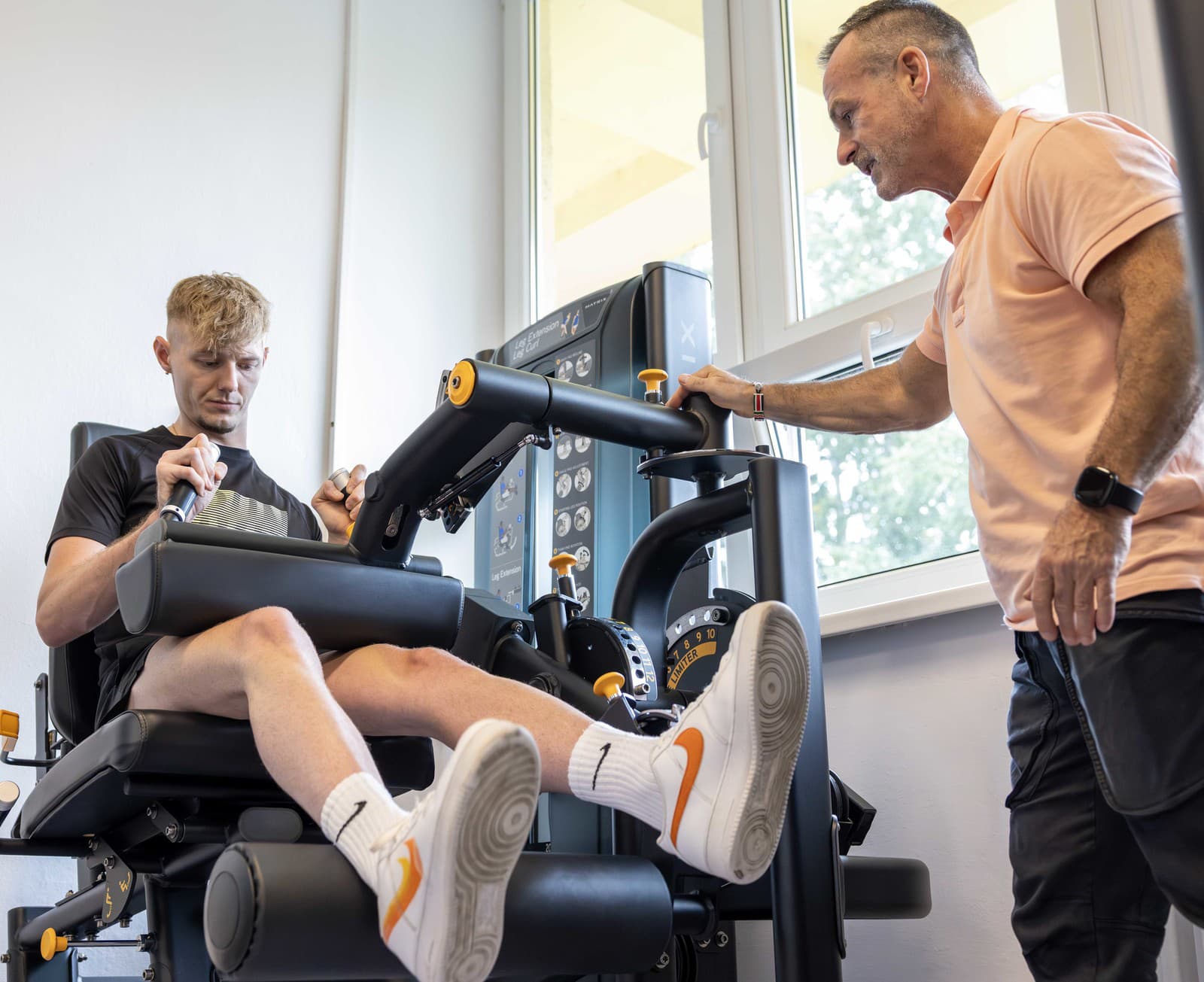 Lukáš Hrošovský a fyzioterapeut Richard Riedl