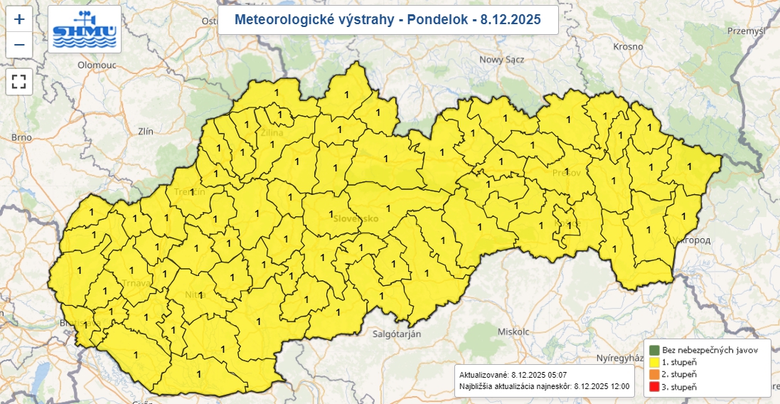 Vodiči, pozor! Na celom