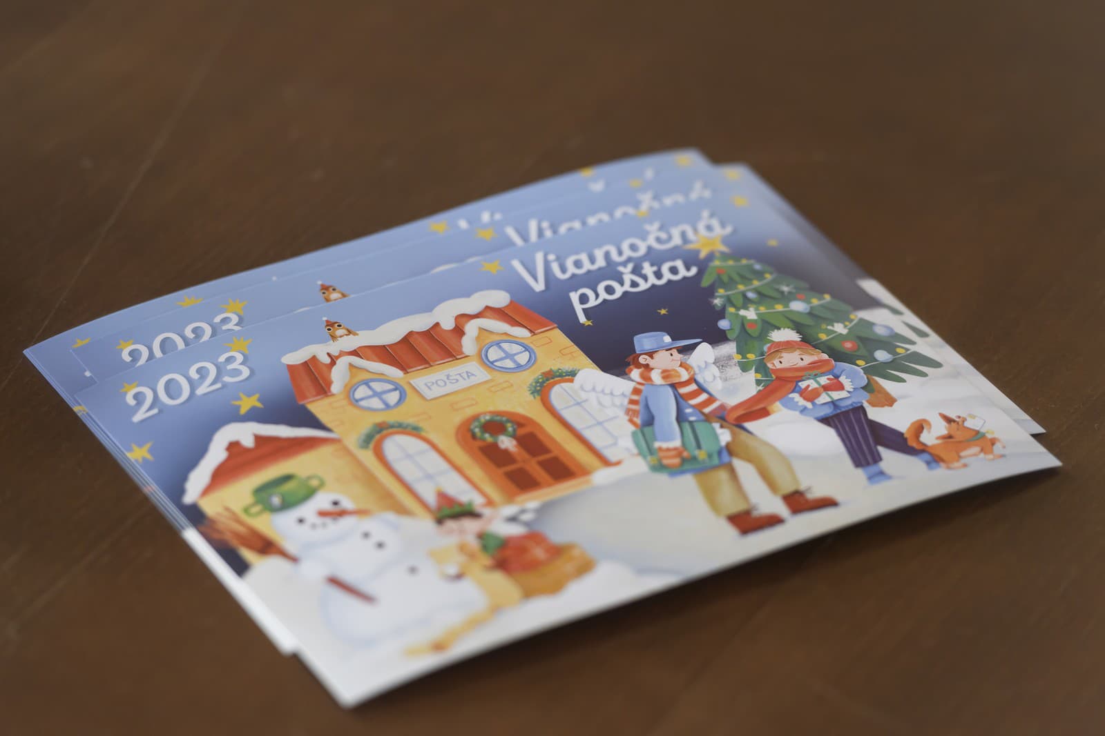 Vianočná pohľadnica počas slávnostného otvorenia 25. ročníka Vianočnej pošty.