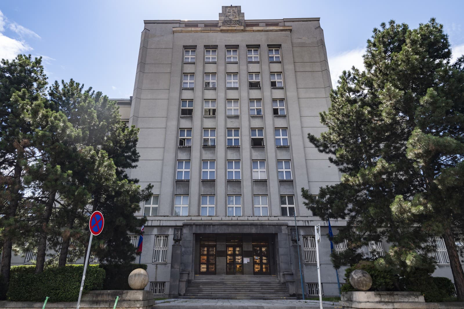 Budova, v ktorej sídli Ministerstvo vnútra SR na Pribinovej ulici v Bratislave.