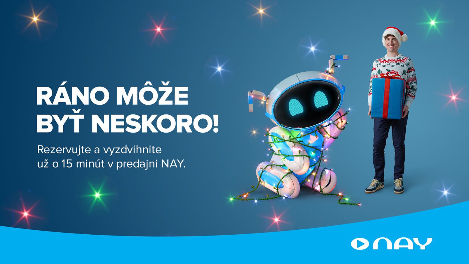 NAY ponúka nielen pohodlné a rýchle nákupy, ale aj technickú spoľahlivosť, na ktorú sa zákazníci môžu spoľahnúť nielen počas sviatkov.