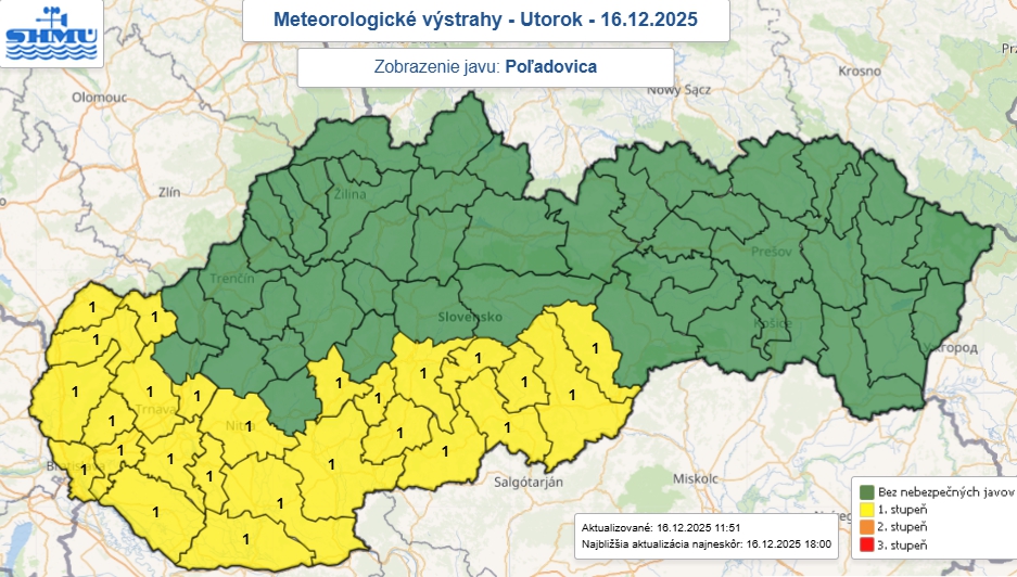 Meteorologovia varujú! Na celom