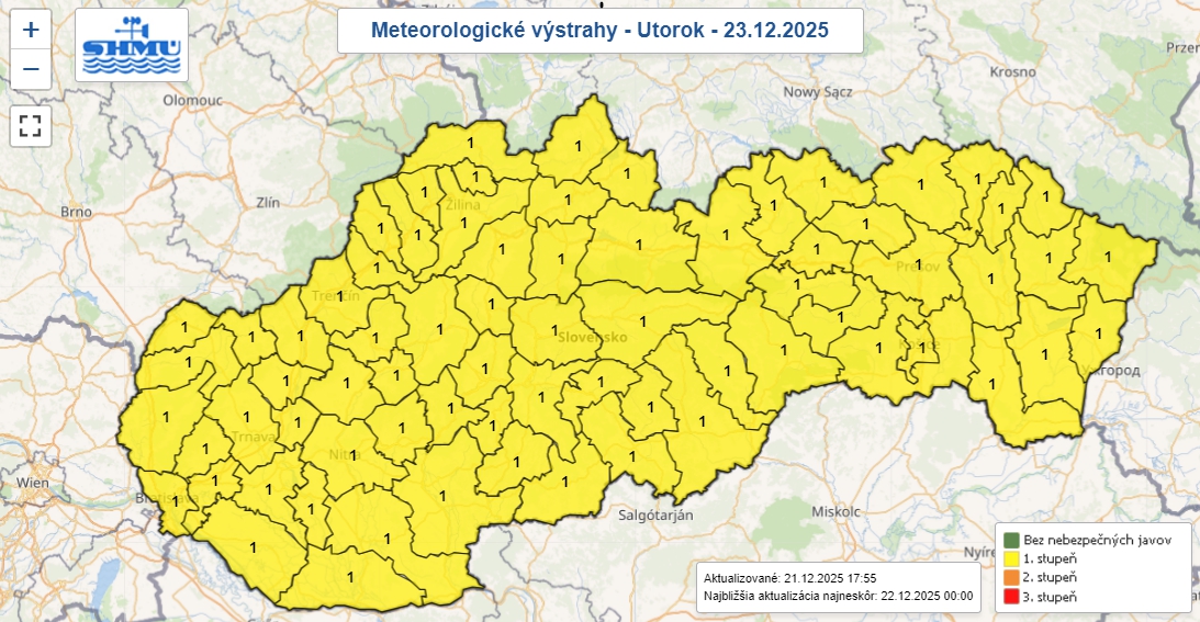 Metrologóvia varujú pred hustými