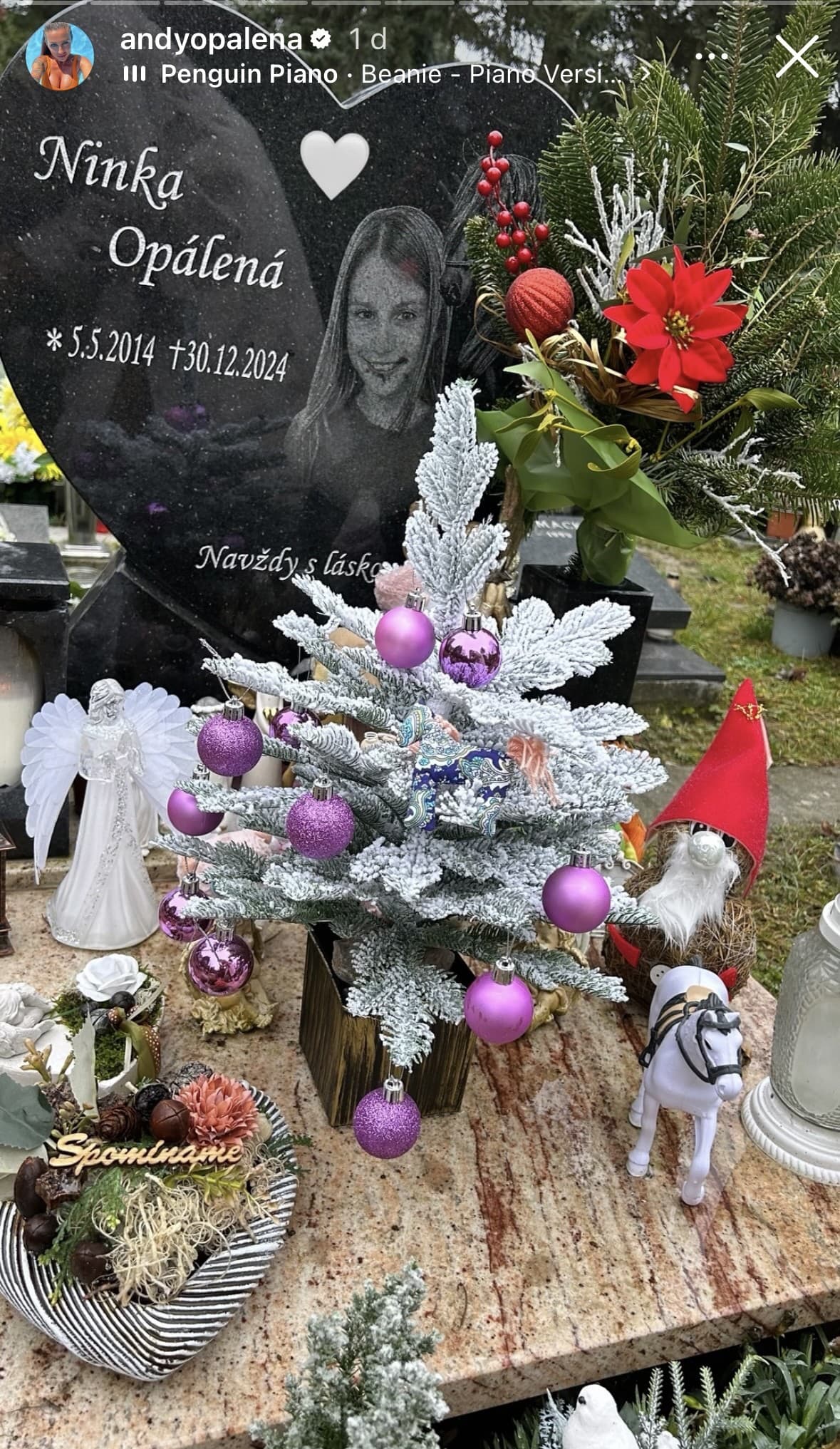 Prvé Vianoce známej Slovenky