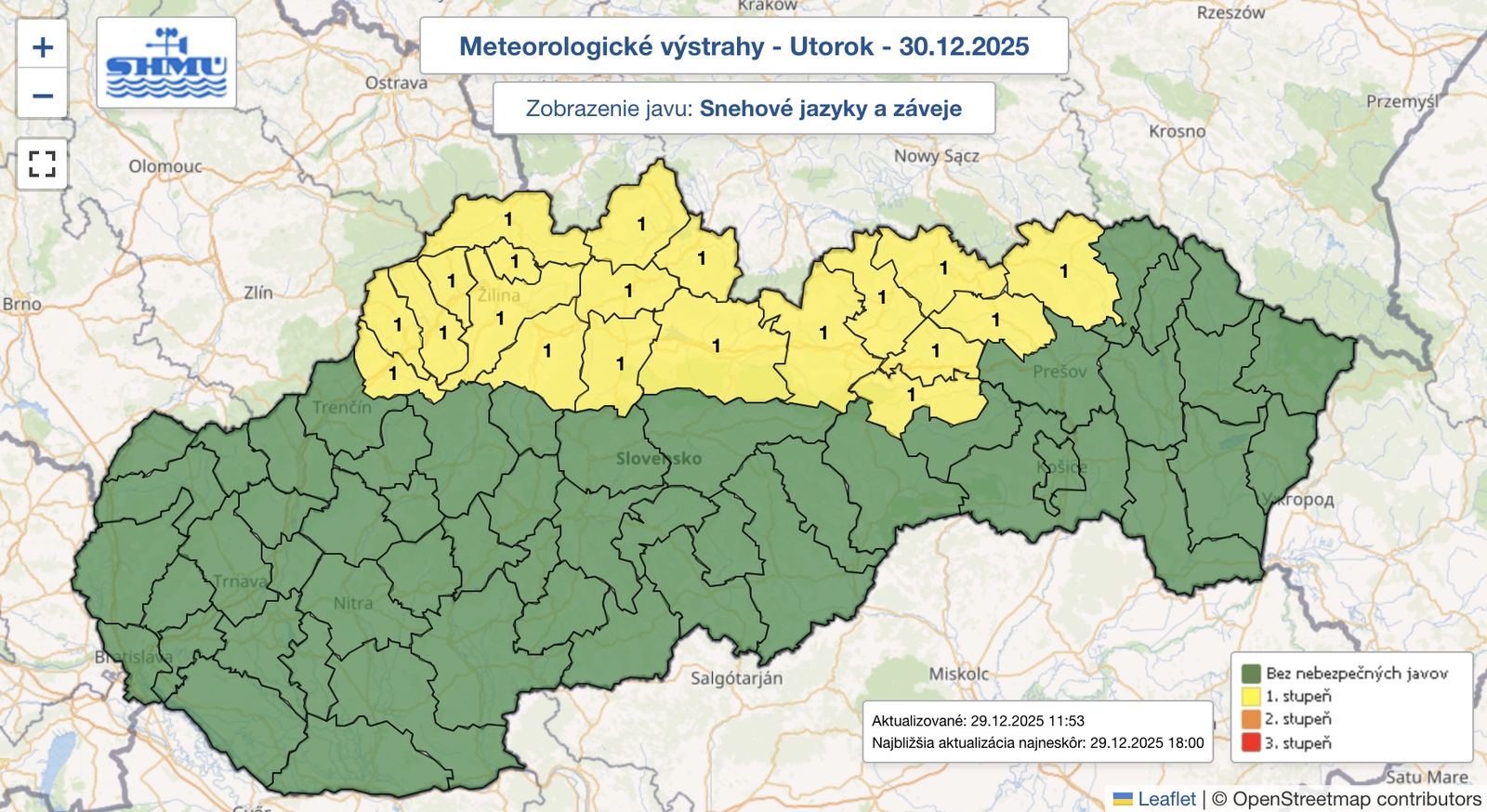 Pozor na horách: Meteorológovia