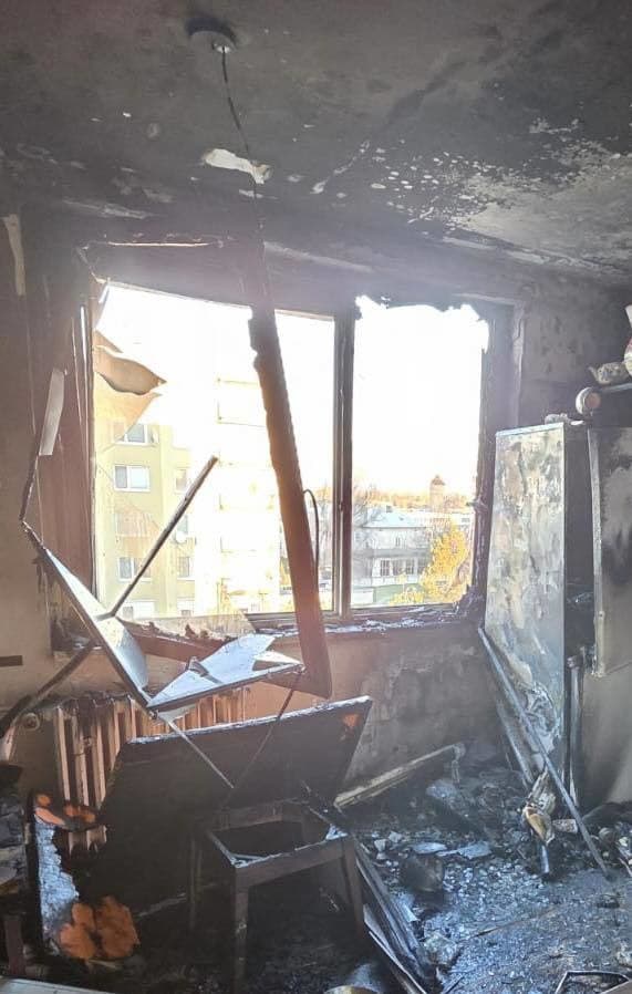 Požiar bytu v Nových Zámkoch.