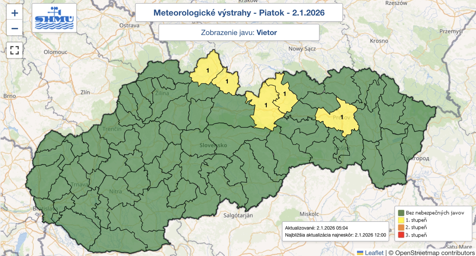 Slovensko pod výstrahami: Sneh,