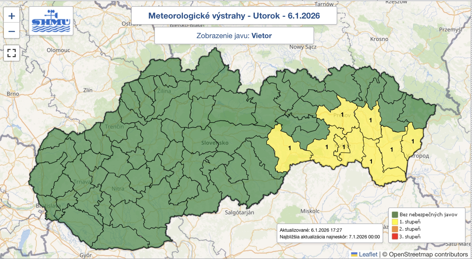 Slovensko je pod snehom,