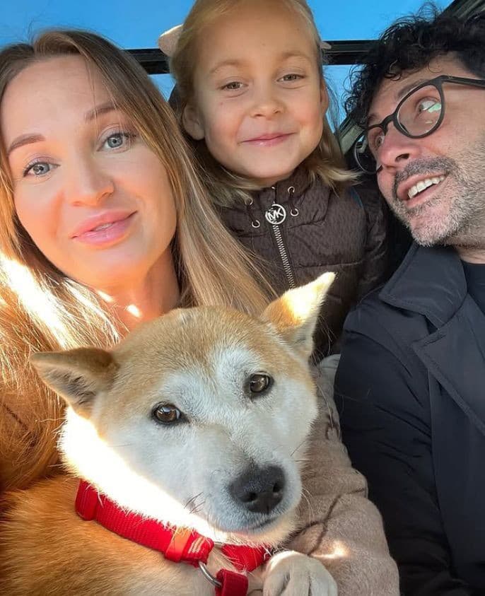 Yulia Burtseva s rodinou