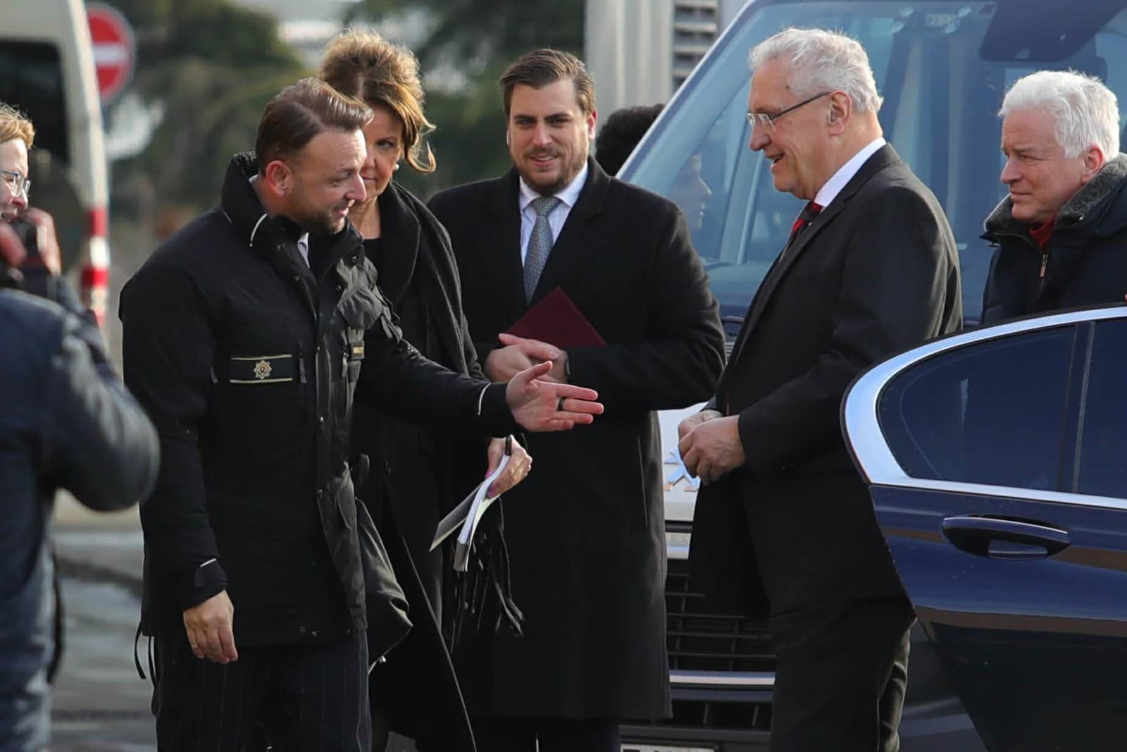 Matúš Šutaj Eštok a minister vnútra Bavorska Joachim Herrmann.