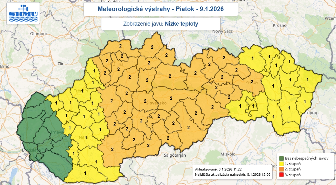 Na Slovensko mieri ĽADOVÉ