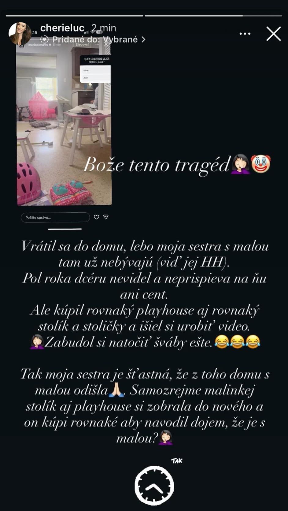 Cimarro po ROZCHODE so