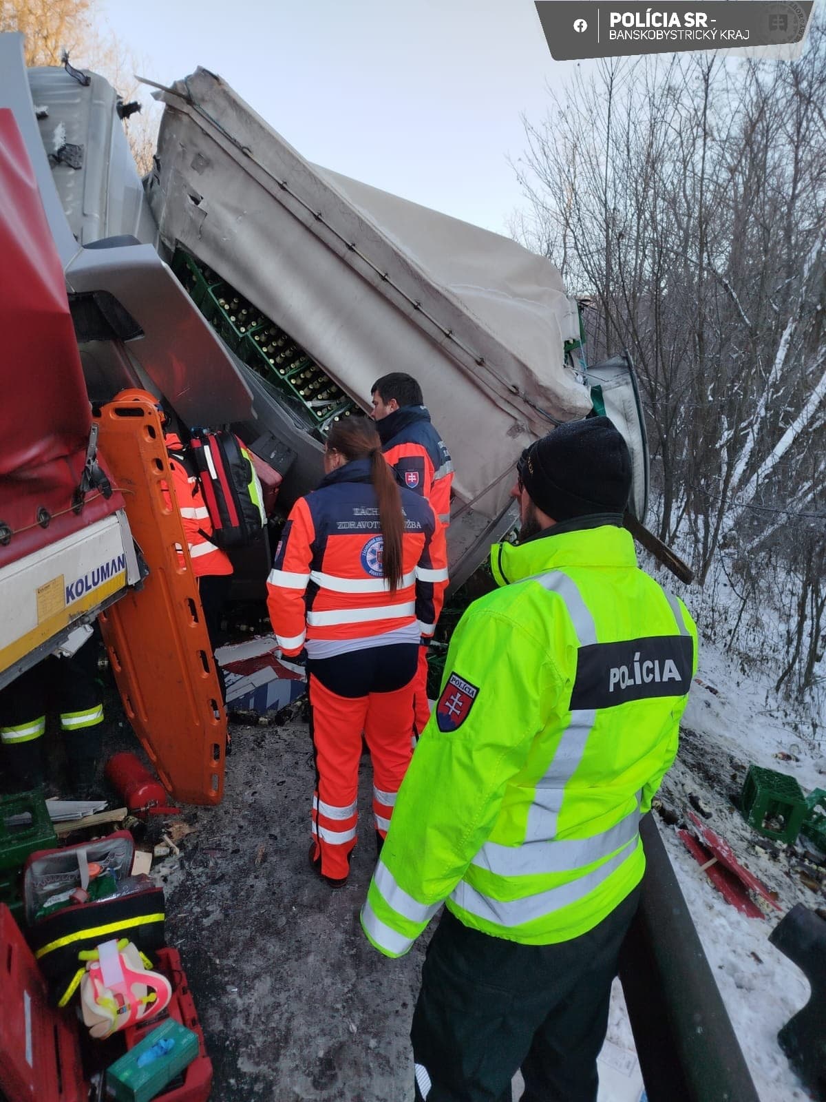 Vážna havária kamiónov pri