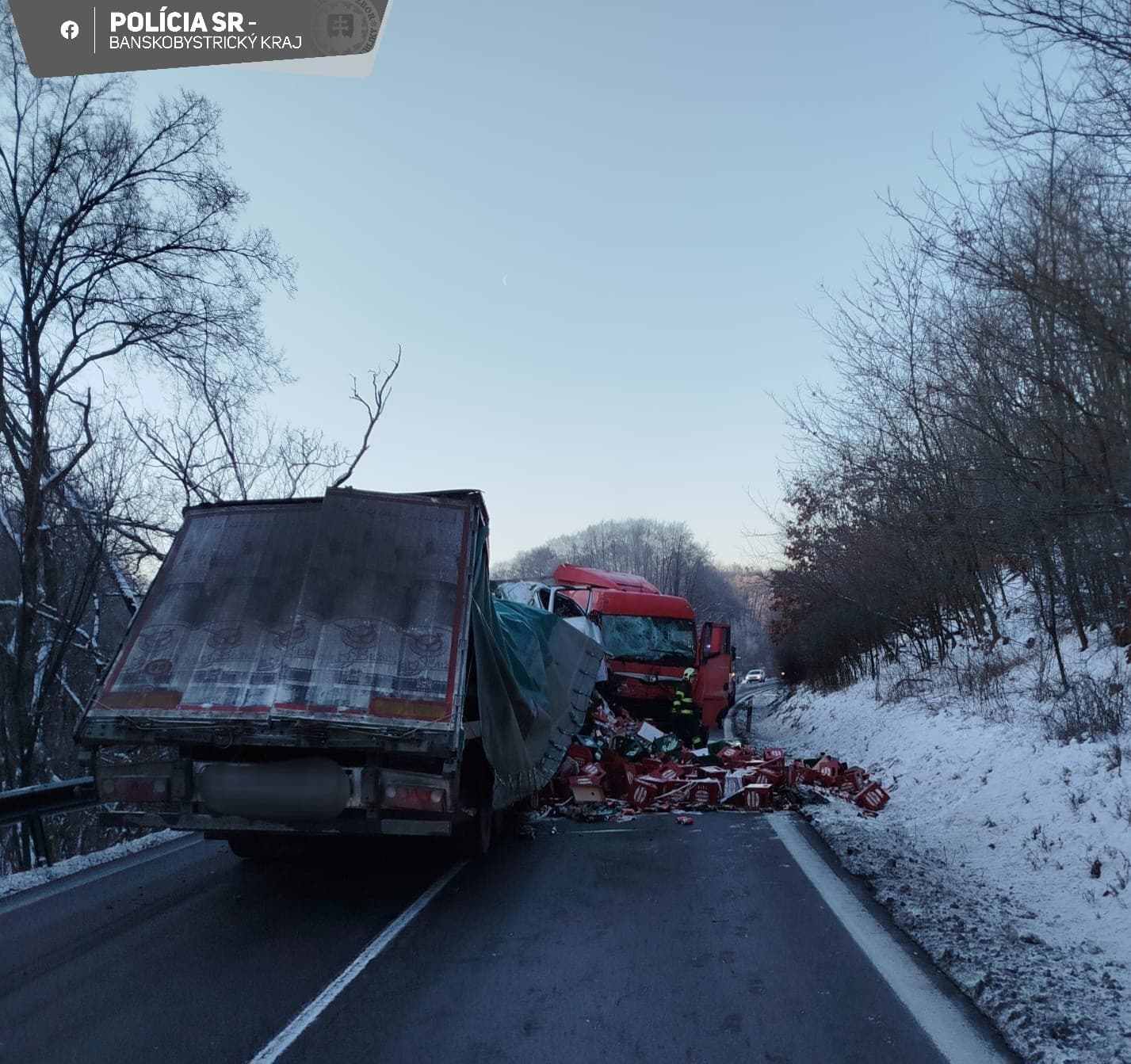 Vážna havária kamiónov pri