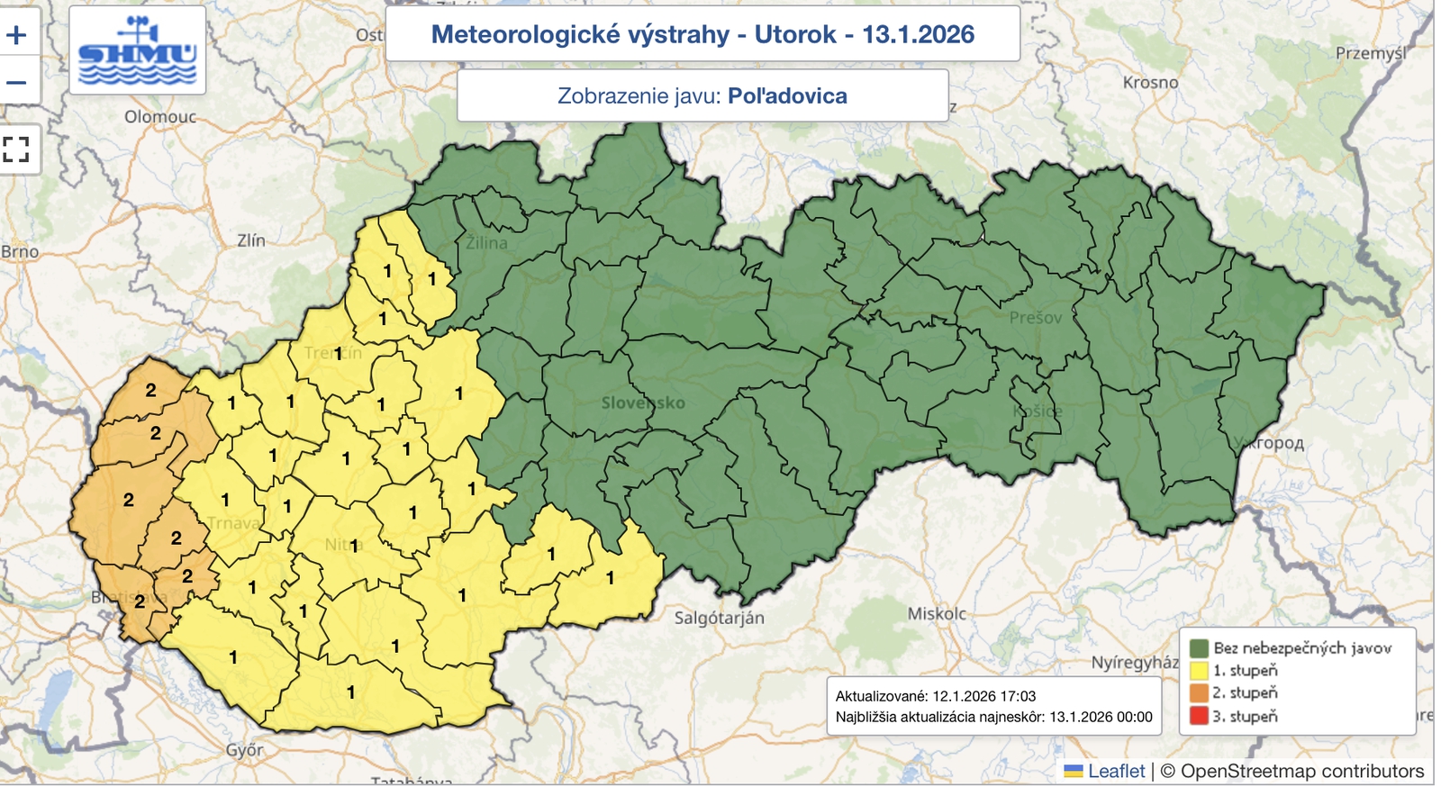 Meteorológovia varujú pred poľadovicou: