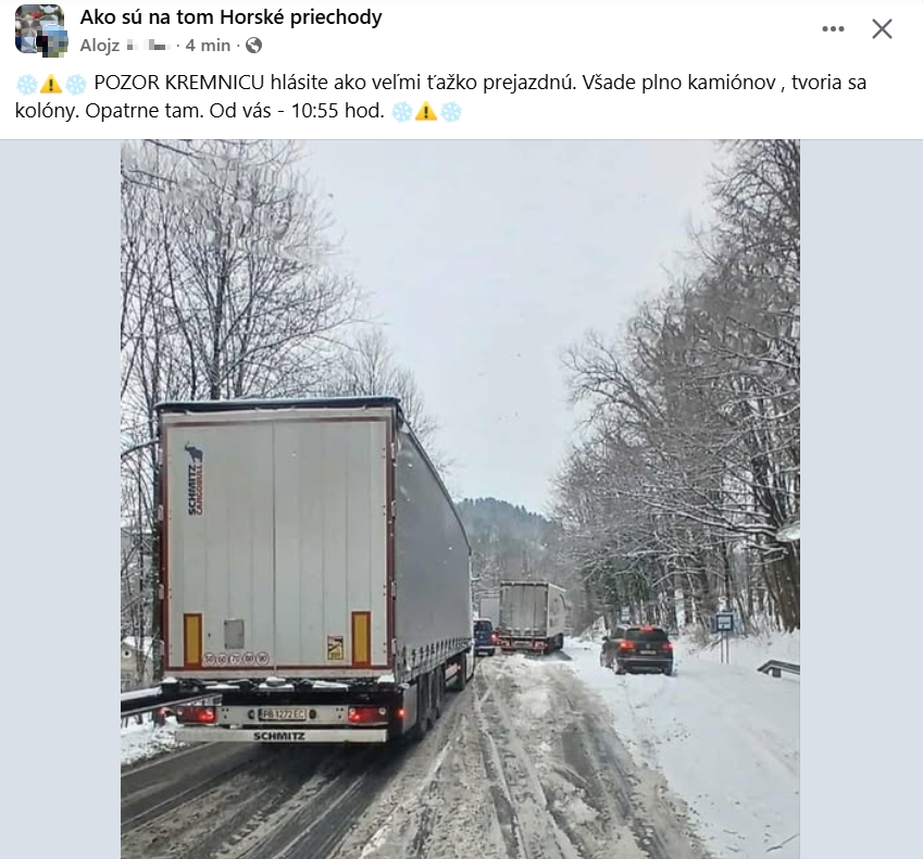 MIMORIADNE Zimná APOKALYPSA, doprava